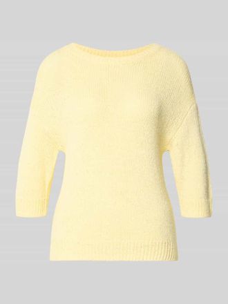 s.Oliver Red Label Relaxed Fit Strickpullover aus Baumwoll-Mix in Hellgelb, Gr&ouml;&szlig;e 36