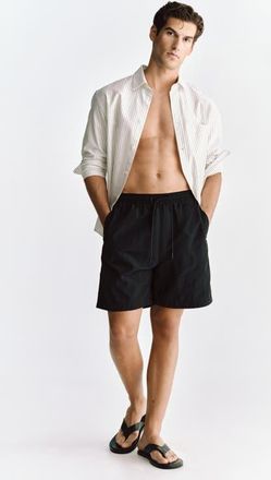 H&M Short Swim Shorts in Black at Nordstrom, Size X-Large