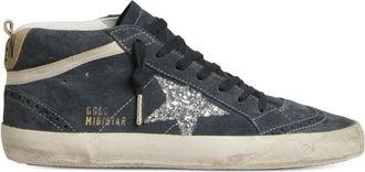 Golden Goose Mid Star Sneaker - Dames - Sneakers - Blauw - 38 EU - Katoen - Schoenen