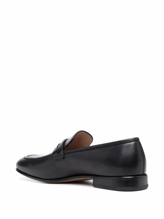 Ferragamo Calf Leather Penny Loafer - Black