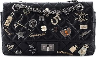 Chanel Lucky Charms Reissue 2.55 Flap Bag Quilted Aged Calfskin 225 shoulder bag - Zwart