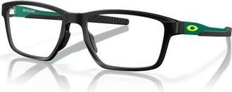 Oakley 57mm Rectangle optical glasses in Black at Nordstrom