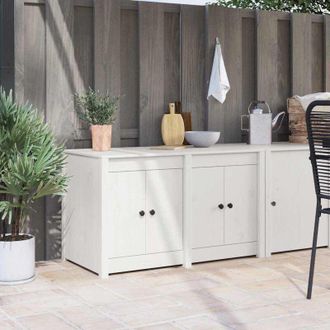 vidaXL Vidaxl - Gabinete De Cocina Con Estante Blanco 106 X 55 X 64 Cm