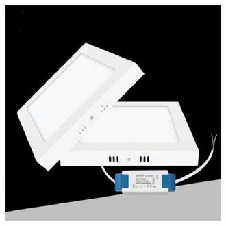Trade Shop Trade Shop Traesio - Trade Shop - Plafoniera Pannello Led 24 Watt Quadrato Cct Tre Colorazione Di Luce P300b-q3c