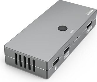 Hama Conmutador Kvm Connect2switch, Incluye Cable, 4 Puertos