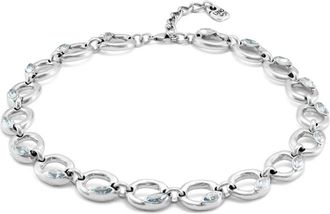 UNOde50 Sterling Silver-Plated Metal Alloy Necklace With Medium Circle Of Lifes