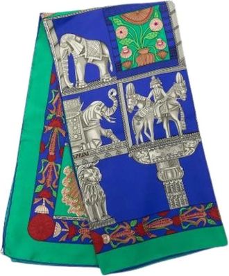 Herm&egrave;s Pre-owned Torana Scarf - - Pre-owned - Donna - Blu - ONE SIZE