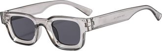 Generic Small Frame Mens Commuter Sunglasses Driving Womens Outdoor Party Sun Glasses(Grey)