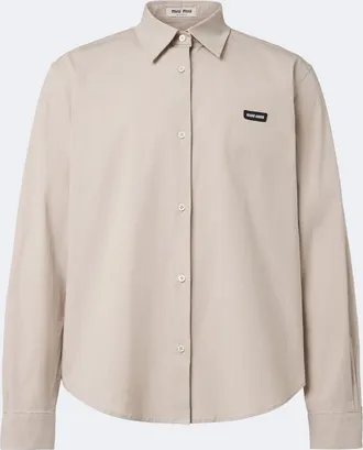 Miu Miu Camicia in popeline di misto cotone