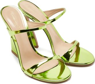 Gianvito Rossi Sandali Aura in pelle - Verde