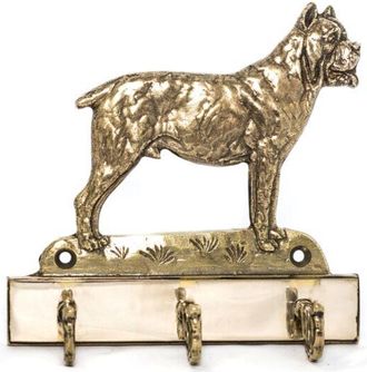 OEM Cane Corso Italiano: Un Colgador De Llaves Con Un Perro, Un Soporte De Lat&oacute;n Para Accesorios Para Perros, Una Elegante Decoraci&oacute;n Para El Pasillo De A