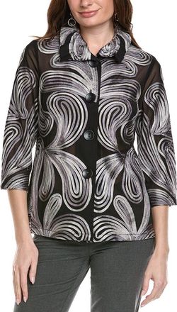 Joseph Ribkoff 3/4-Sleeve Button-Front Top