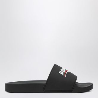 Balenciaga Sandali Pool Slide neri in gomma