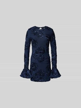 Rotate Minikleid mit Rundhalsausschnitt in Dunkelblau, Gr&ouml;&szlig;e 34