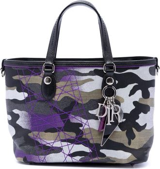 Dior Pre-owned Dior Anselm Reyle Mini Canvas Camouflage Shopping Tote Ladies SZ3E7AGVW2XQFSBS