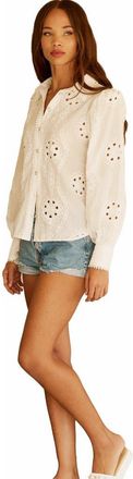 BTB Los Angeles LIANA TOP in White at Nordstrom, Size Large
