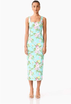 Elliatt Emmeline Sequin Midi Dress In Mint Green