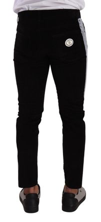 Dolce & Gabbana Mens Black Cotton Stretch Skinny Corduroy Jeans Elastane Clothing