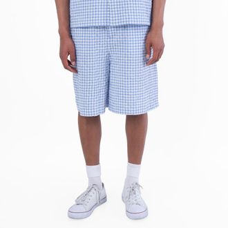 Marni Check Print Straight-Leg Shorts, Brand Size 48 (Waist Size 32)