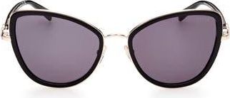 Emilio Pucci 57mm Cat Eye Sunglasses in Black/Other /Smoke at Nordstrom Rack