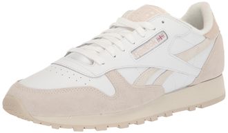 Reebok Womens Classic Leather Sneakers Legacy, White/Chalk/Stucco, 14.5 Women/13 Men