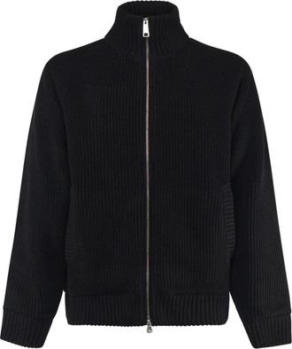 Carhartt Work in Progress Zwarte Rits Trui met Hoge Kraag - Heren - Vesten - Zwart - L - Truien & Vesten
