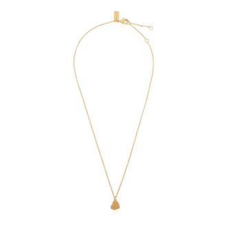 Coach Necklaces, female, Yellow, Size: ONE SIZE Heart-shaped Pendant Necklace