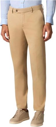 Brooks Brothers Regular Fit Stretch Katoen Gabardine Chino - Heren - Chinos - Beige - W32 - Katoen - Broeken