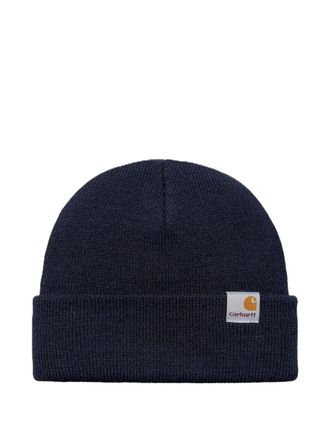 Carhartt Work in Progress logo-patch beanie - men - Acrylic - One Size - Blue