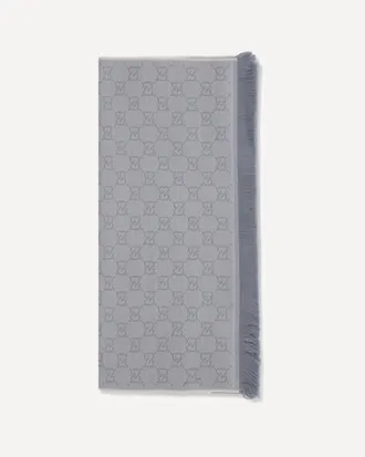 Gucci GG Supreme embroidered wool Scarf Female UNI