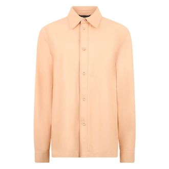 Fabiana Filippi Shirts, female, Pink, Size: 2XS Nappa Leather Oversize Shirt