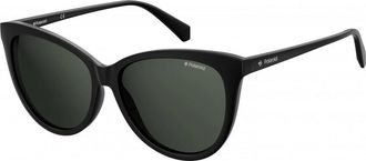 Polaroid Womens PLD6104 S 56 X807M9 Sunglasses - Black - One Size