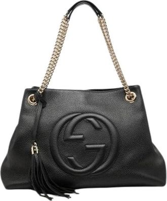 Gucci Pre-owned Soho Chain - Dames - Vintage Schoudertas - Zwart - ONE Size - Leer - Vintage