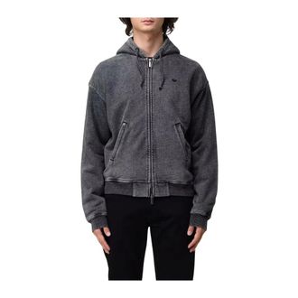Emporio Armani Heren, Sweatshirts & Hoodies, Grijs, Maat: S Katoen