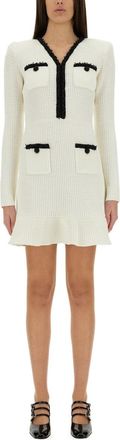 Self Portrait Beaded Knit Mini Dress-Donna