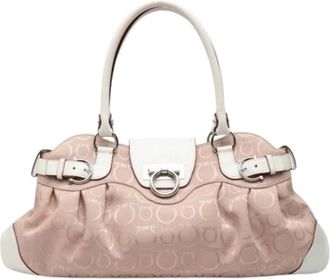 Ferragamo Pre-owned Handbags, female, Pink, Size: ONE SIZE Pre-owned Handbag