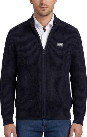 N-Z-A- NEW ZEALAND AUCKLAND New Zealand vest wol normale fit navy effen