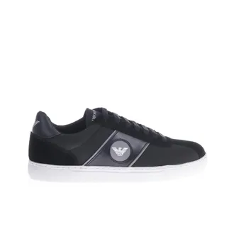 Emporio Armani Sneakers, male, Black, Size: 9 1/2 US Sneakers