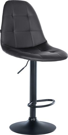 Clp Clp - Taburete De Bar Elmore En Polipiel Negro Metal Negro Mate