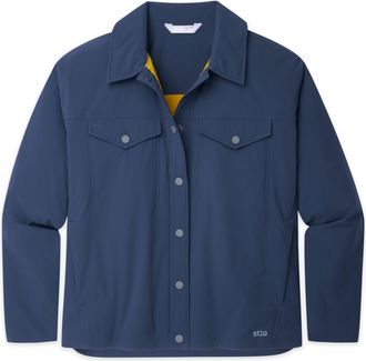 Stio | Womens Overstory Insulated Snap Shirt, Size Extra Small in Mountain Shadow