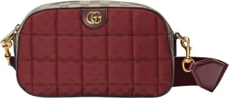 Gucci (WMNS) Gucci Mini GG Canvas Small Shoulder Bag Burgundy 752591-FAB9Y-6042