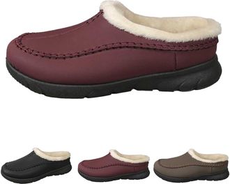 Generic Mens Slippers for Comfortable Home Use Cozy Slip-Ons Ideal for Fall and Winter Stylish Casual Footwear for Indoor and Outdoor Relaxation (Black, 7.5)