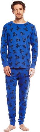 Leveret Mens Cotton Matching Family Halloween Pajamas, Skeleton & Skull Prints in Skulls at Nordstrom, Size X-Large