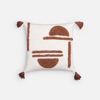 La Redoute Interieurs Kussenhoes in getuft katoen, 40x40 cm, Goboa