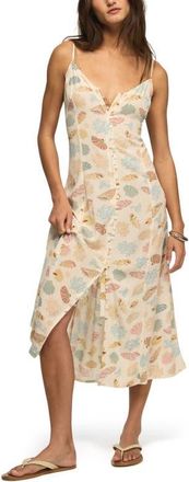 Lucky Brand Conversational Simone Floral Print Slipdress in Shell Conversation Print at Nordstrom, Size X-Large
