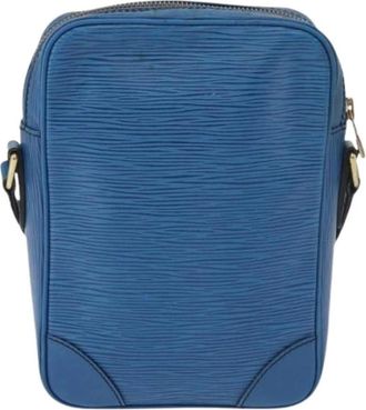 Louis Vuitton Pre-owned Cross Body Bag - Dames - Vintage Schoudertas - Blauw - ONE Size - Leer - Vintage