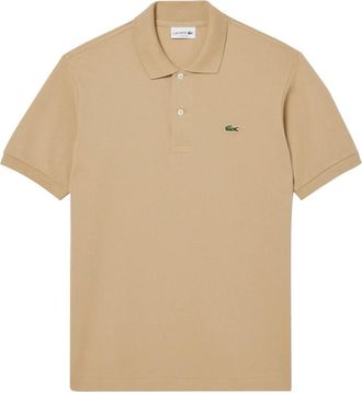 Lacoste Heren, Tops, Beige, Maat: 3XL Katoen