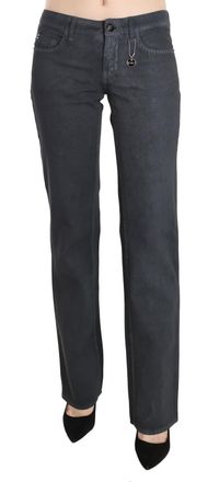 Costume National Low Waist Straight blue Pants Womens Jeans