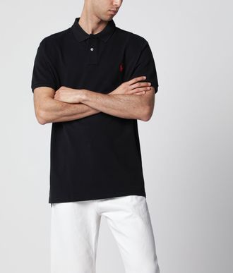 Polo Ralph Lauren Black cotton Custom Slim-Fit polo