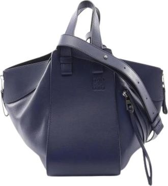 Loewe Pre-owned Handbag - unisex - Vintage Handtas - Blauw - ONE Size - Leer - Vintage